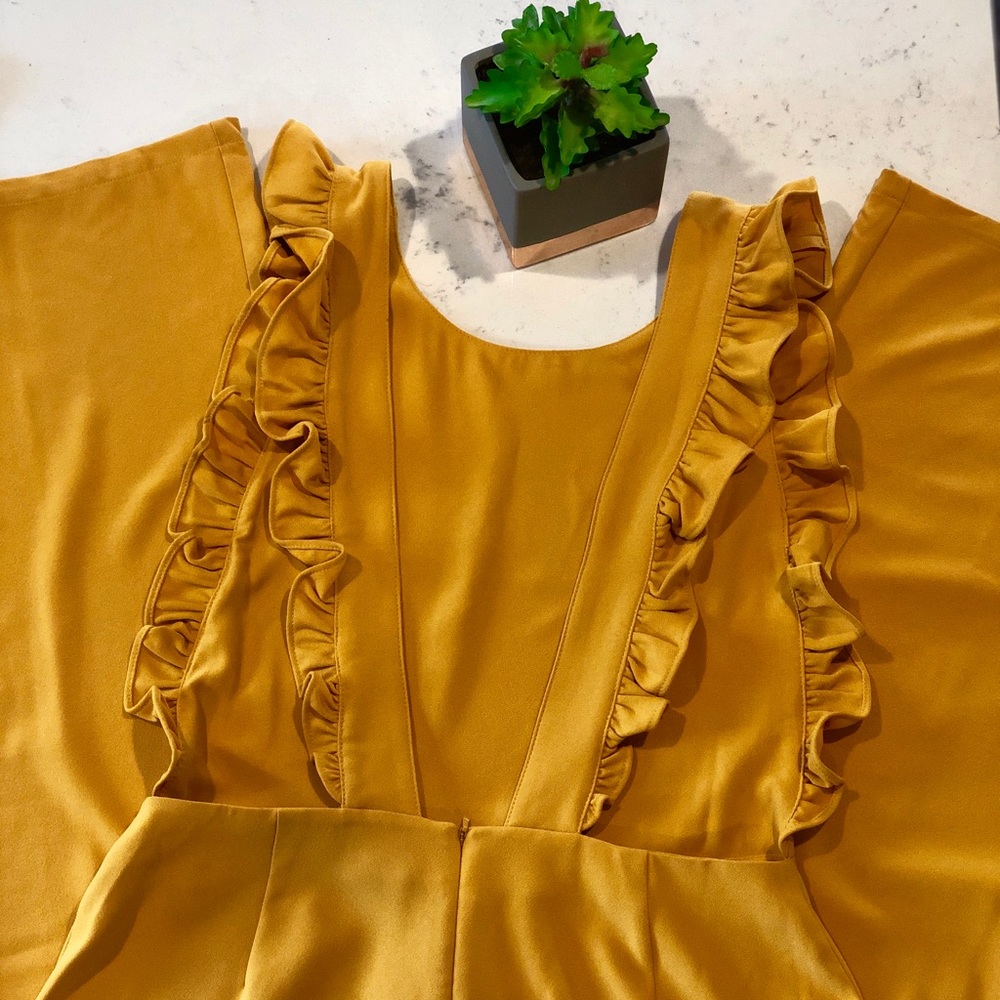 Mustard Yellow Free Press Jumpsuit